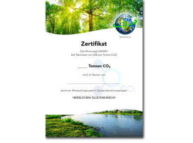 CO2 Zertifikat - 50€ - Der...